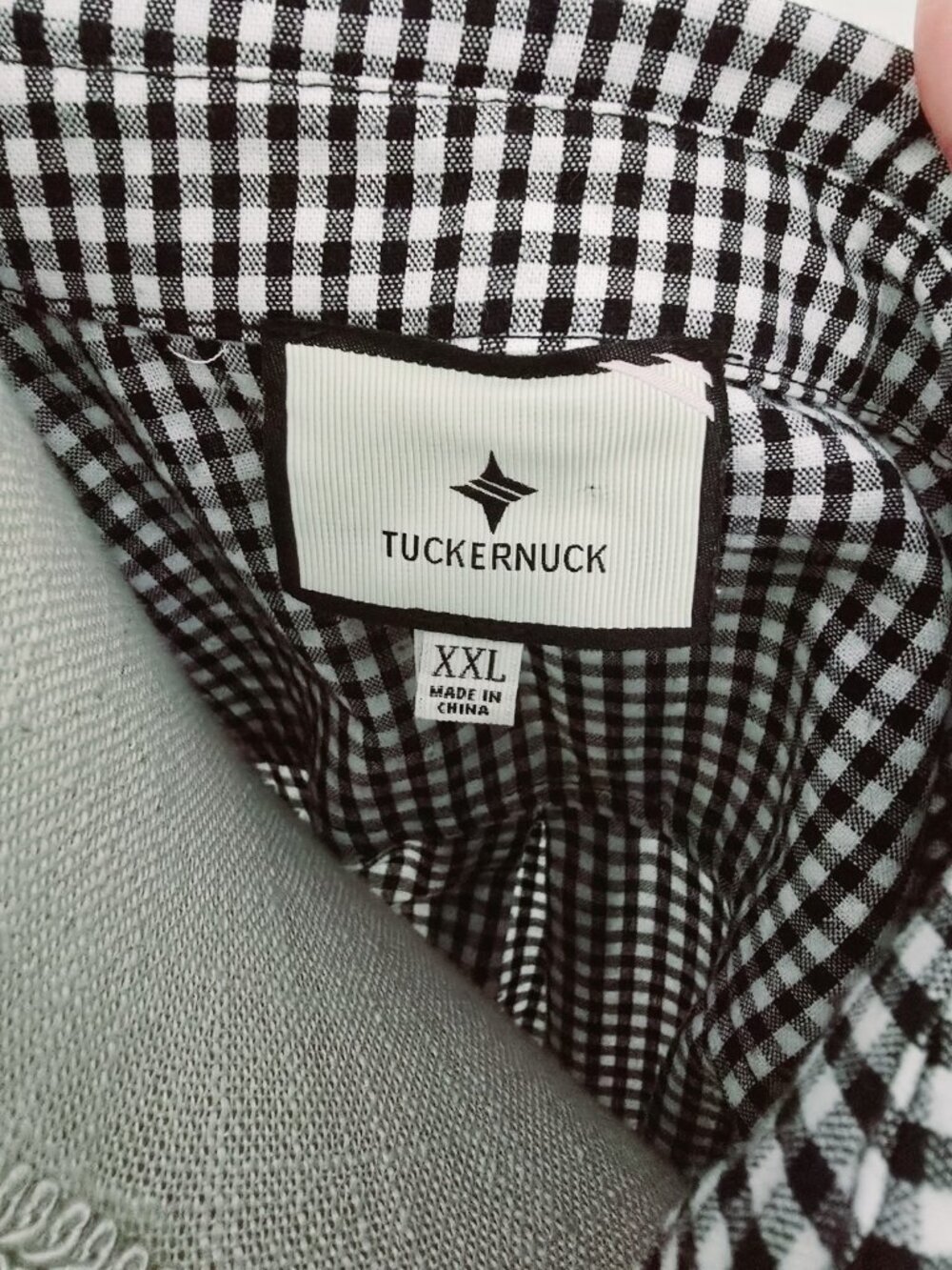 Tuckernuck Black Gingham Cotton Hemp Ric Rac Callahan Shirt Dress Size XXL 2X - Picture 8 of 13